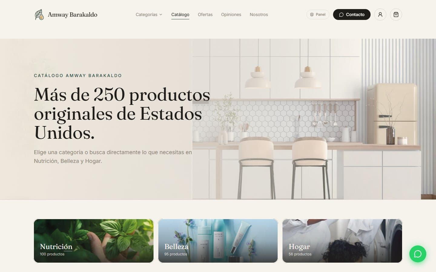 Catálogo por categorías — Amway Barakaldo