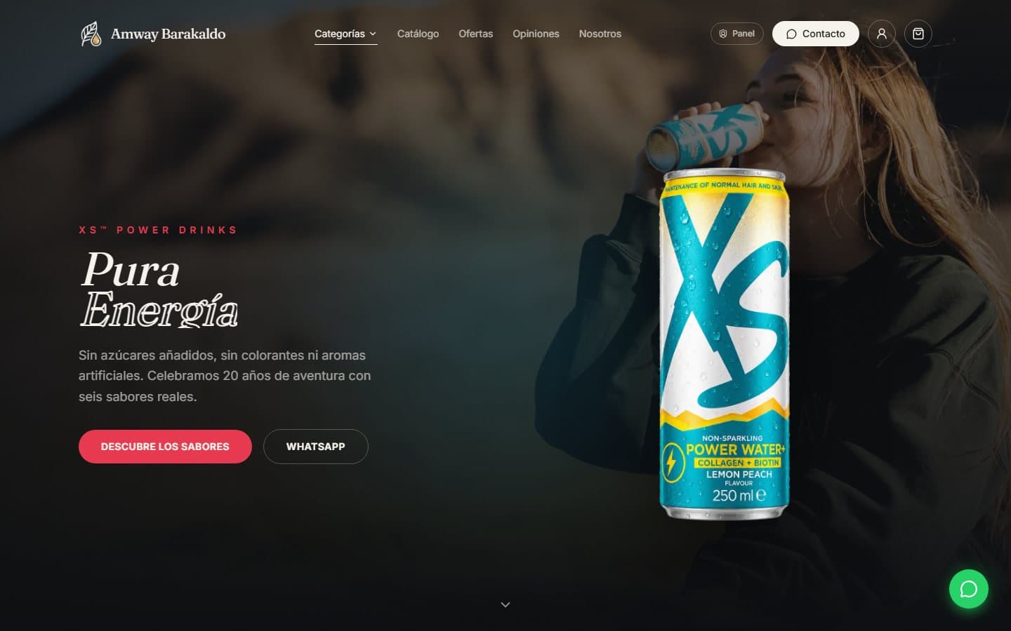 Página editorial XS Energy — Amway Barakaldo