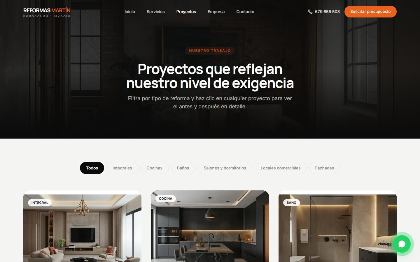 Galería de proyectos — Reformas Integrales Martín